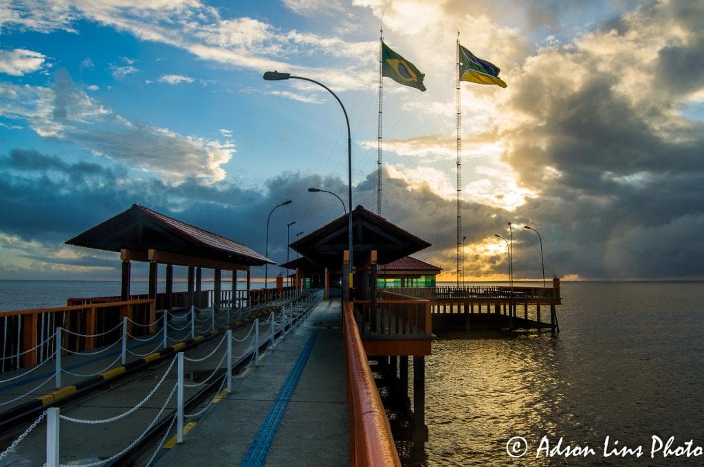 Mais um lindo amanhecer visto do Trapiche