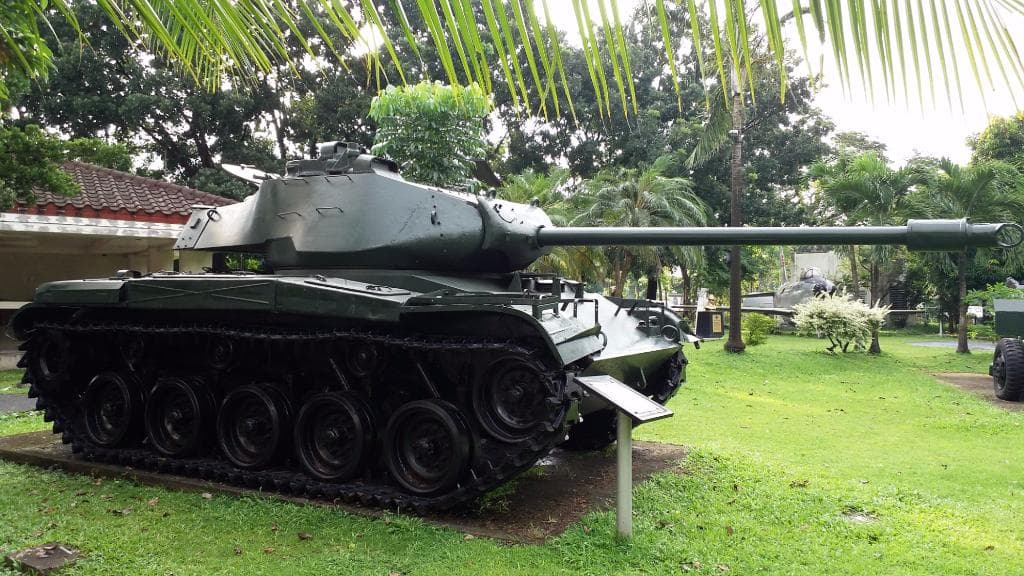 Side view of an M41 Walker Bulldog Tank of the Philippine Army. Photo taken at the Armed Forces 