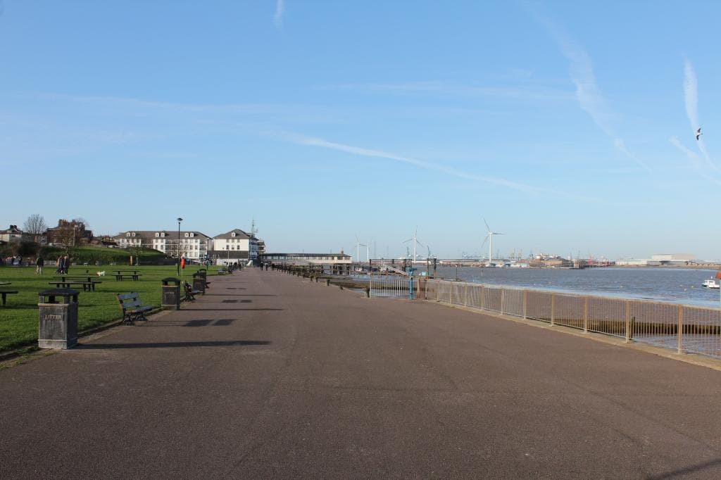 The front at Gravesend, before it gets Industrial !