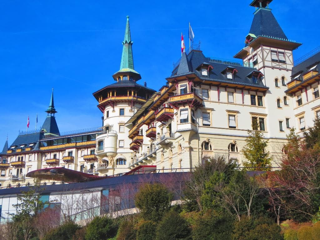Dolder Grand Hotel right by the Dolderbahn final stop
