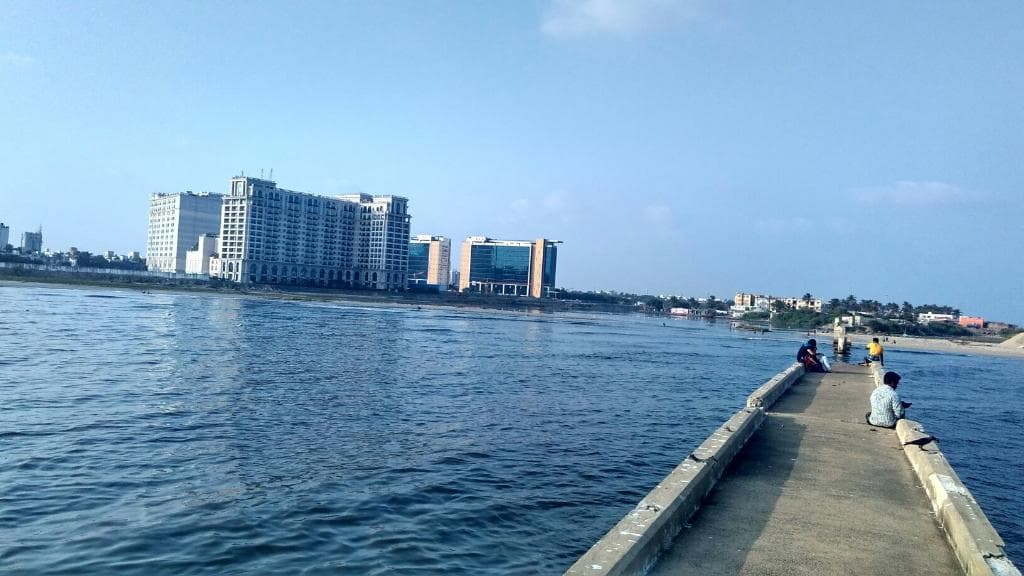 Still a mystery why this bridge was built.. But a scenic beauty along the sea