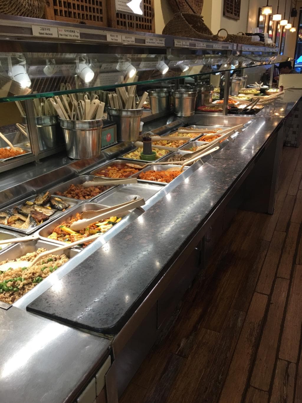 self serve hot bar (priced by weight)