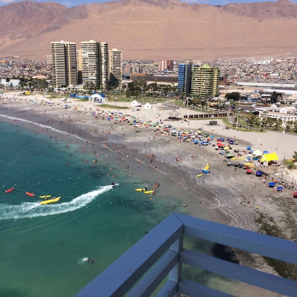 Vista desde la habitación 1203, con una terraza grande y fresca