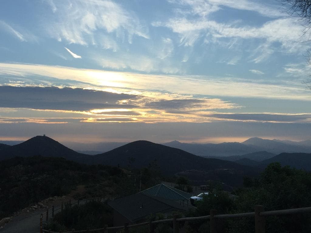 View of the sky from San Marcos: Double Peak Park