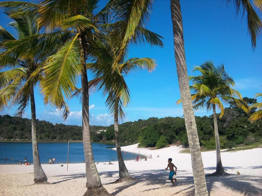 Lagoa do Abaeté em final de semana.