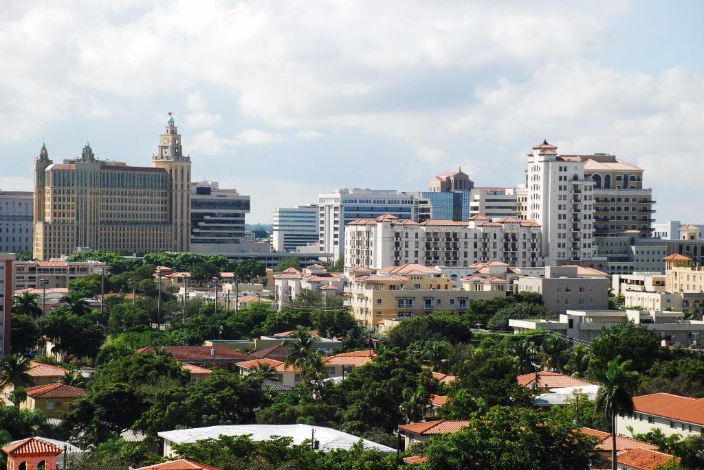 Vista do Centro de Coral Gables