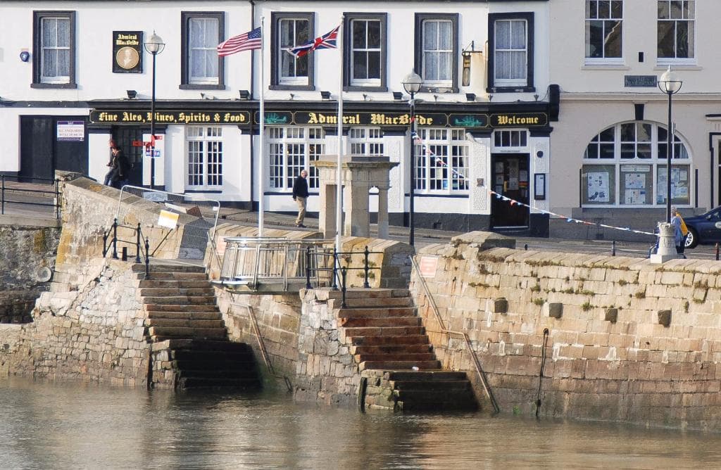 Mayflower Steps, Barbican, Plymouth, Devon.