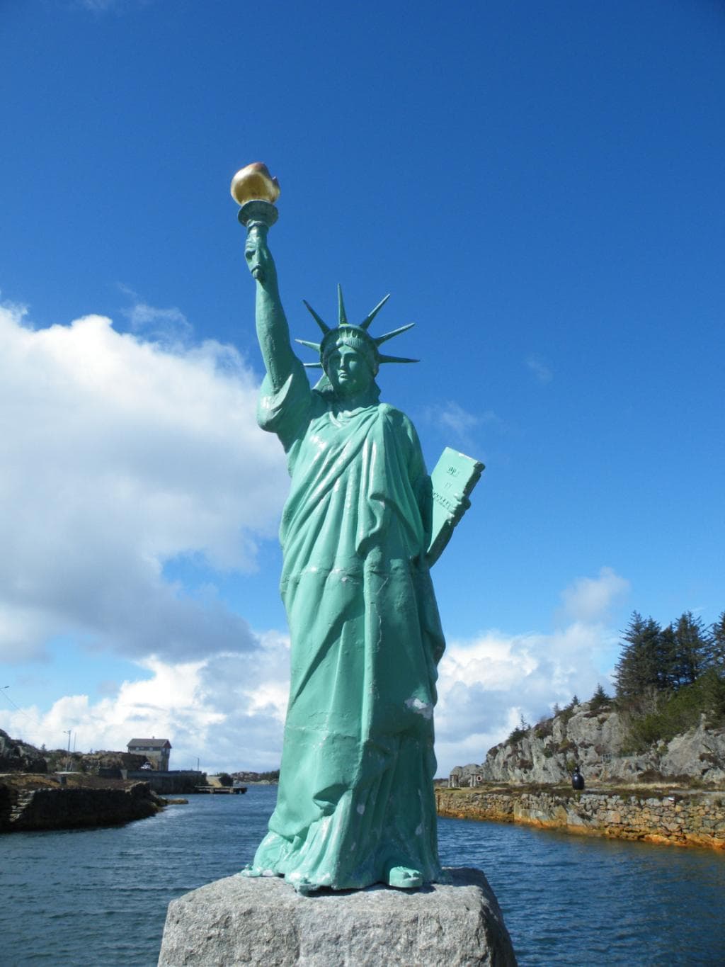A replica of Bertoldi's Statue of Liberty, designed by Frédéric Auguste Bartholdi