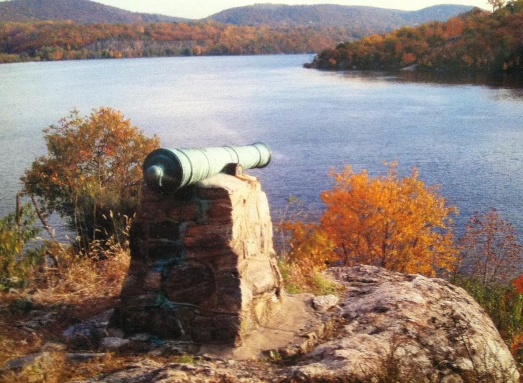 Original Cannon in place on Constitution Island