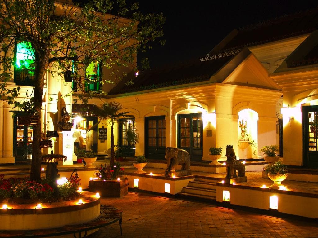 last courtyard at night