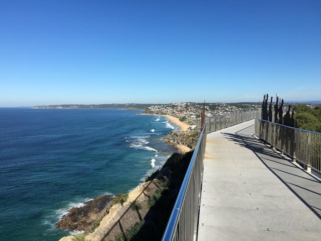 Looking South along the walk