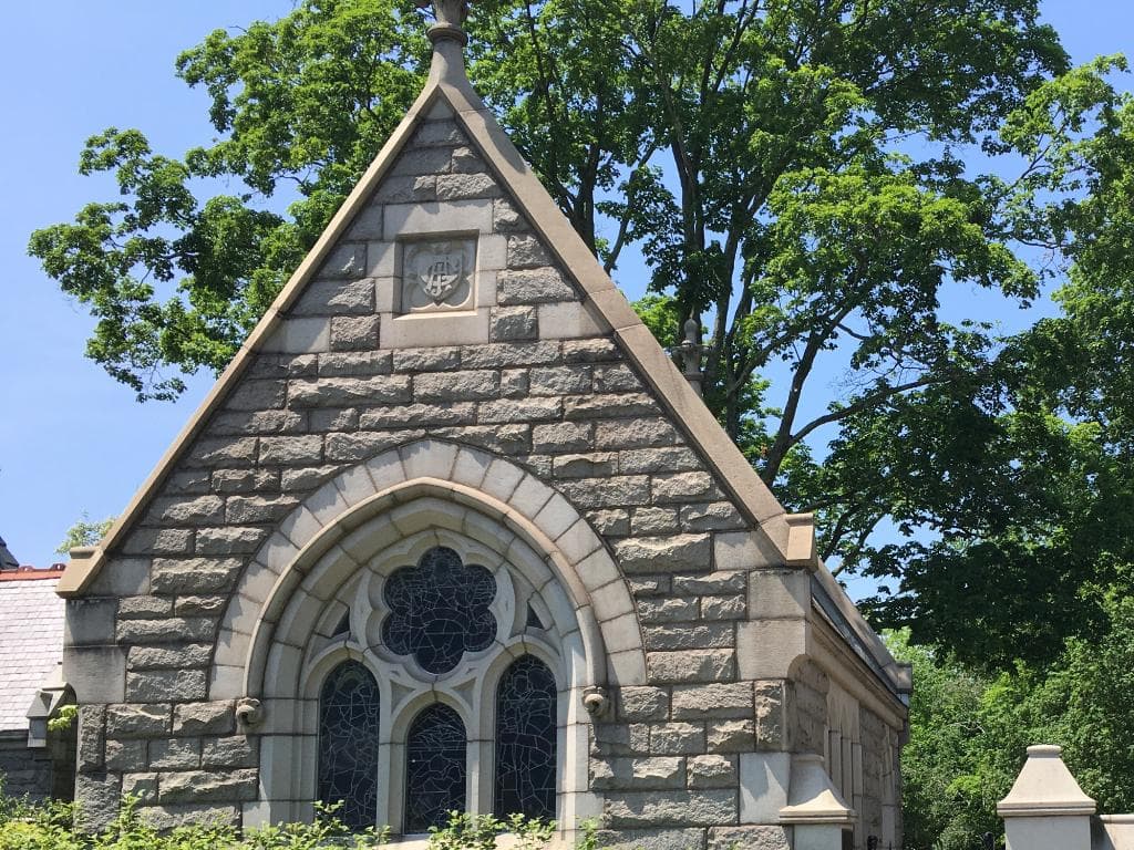 Entrance to Cedar Hill Cemetery in Hartford, Connecticut