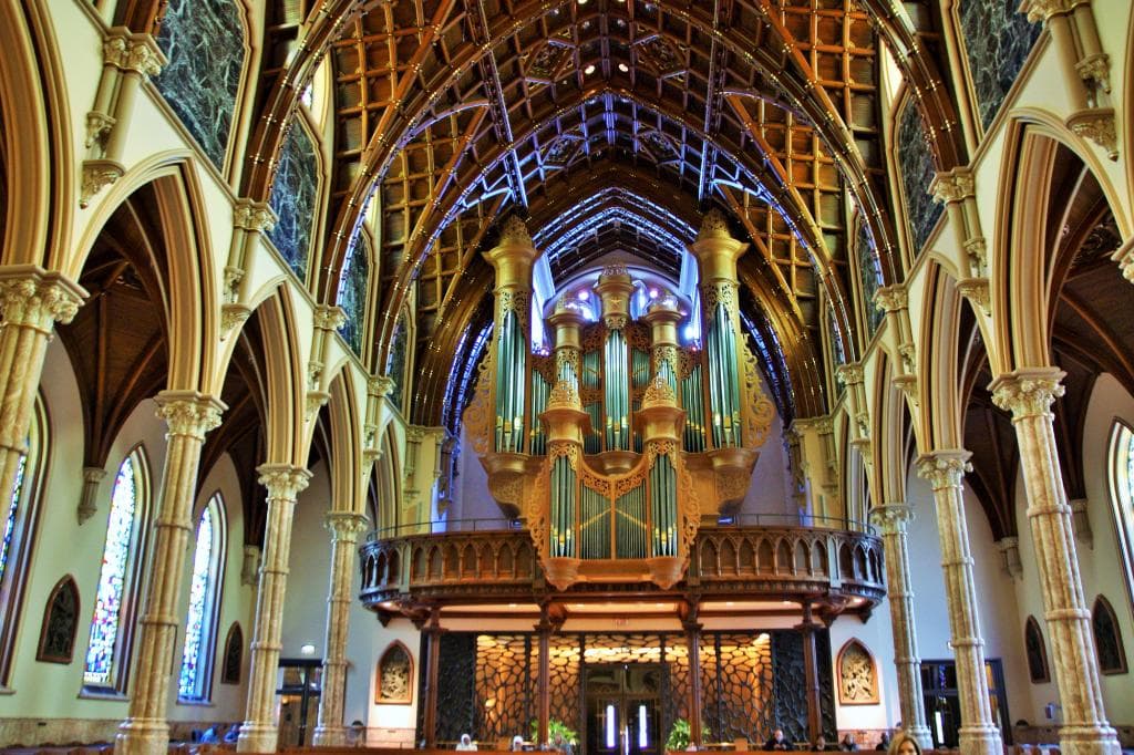les voûtes et lorgue_cathédrale holy name_chicago