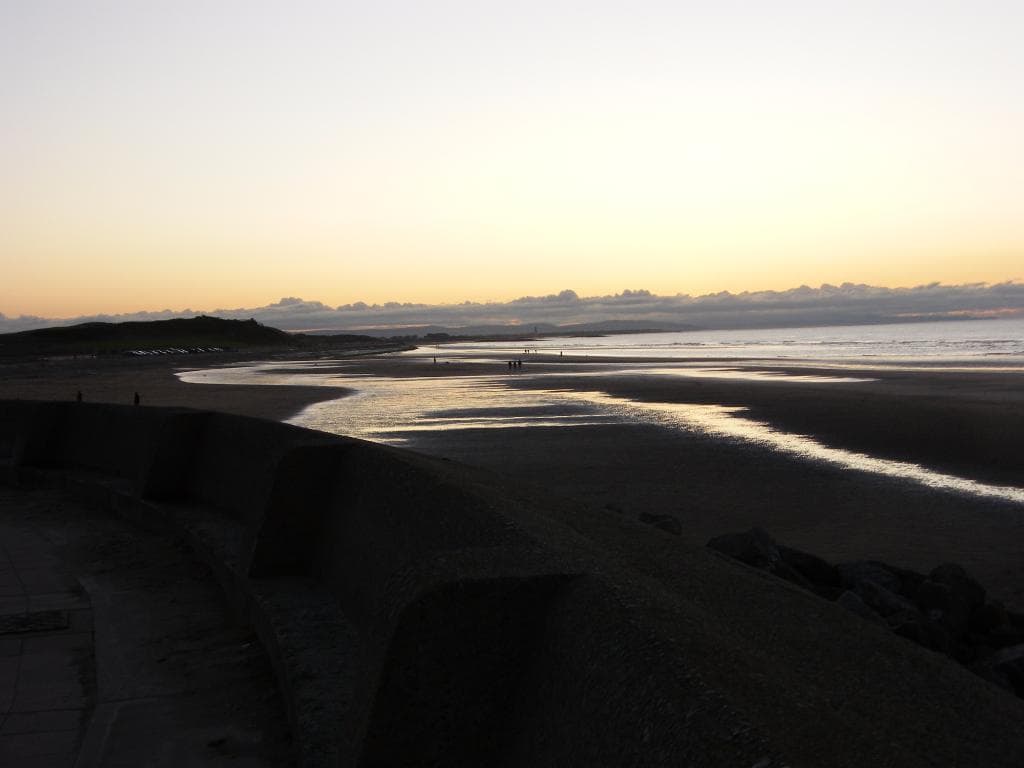 Sunset towards the Welsh coast