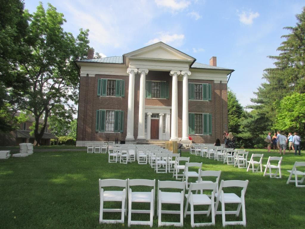 From the front and the wedding was scheduled next day