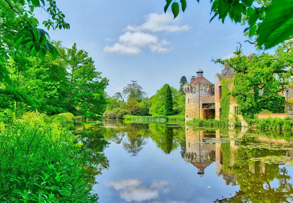 View of Castle from quiet end of the Moat
