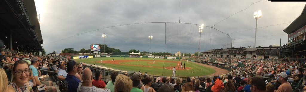 Very clean stadium with tons of food options. The have a firework show after most weekend games 