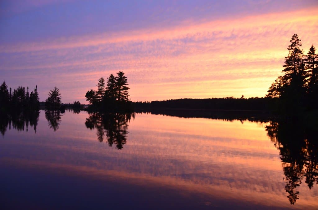 Bear Head Lake sunset, June 2016
