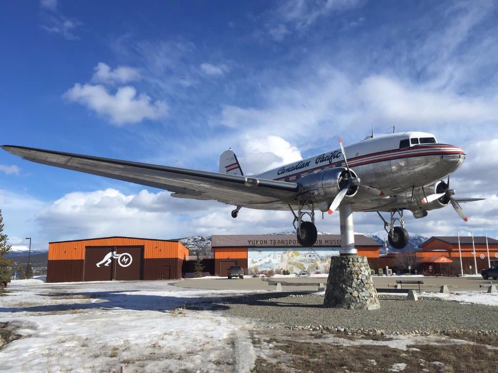 CF-CPY, the Yukon Transportation Museum's DC-3 wind vane.