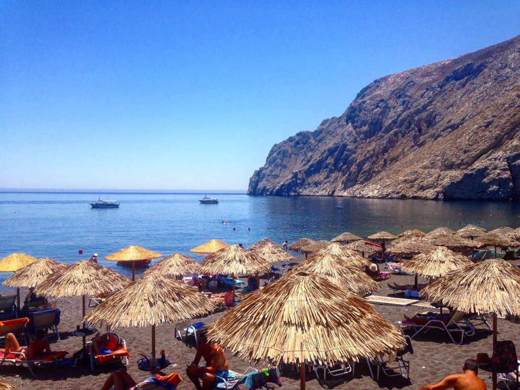 Kamari Beach Santorini