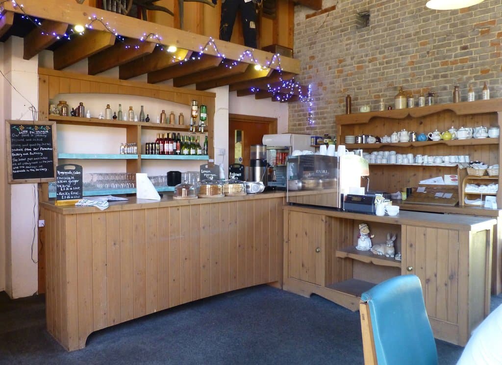 Interior of restaurant