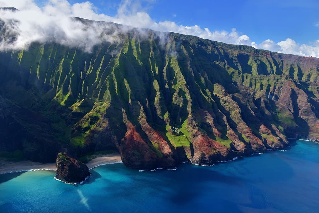 Na Pali coast, Kaua'i (view from helicopter)