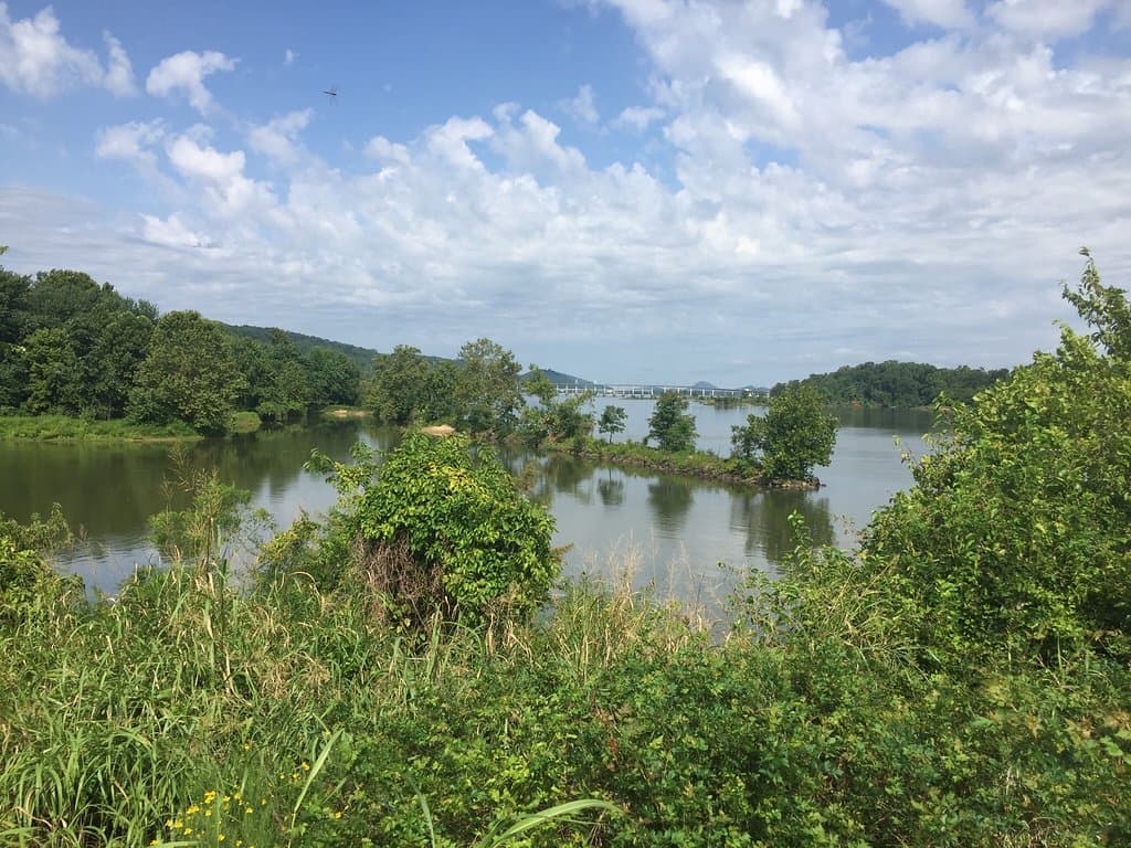 Take from the boat dock area near the Soccer fields.