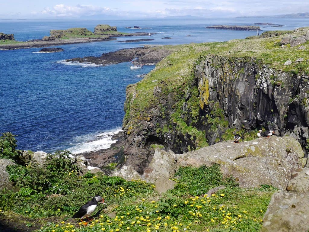 Bird's eye view of Isle of Lunga
