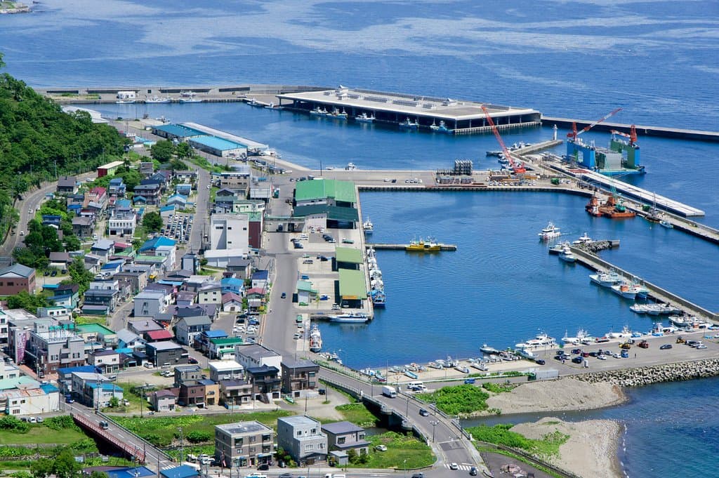 Village of Rausu and its Harbour