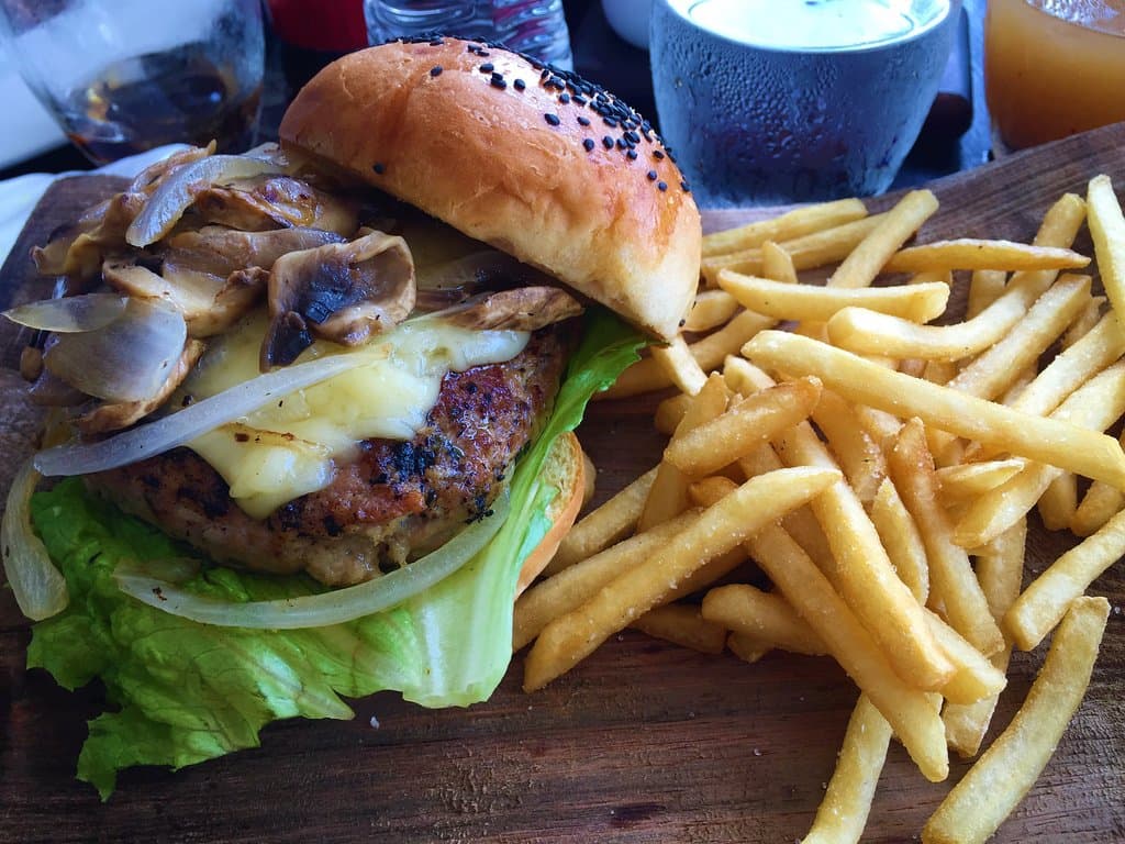 Lamb burger
