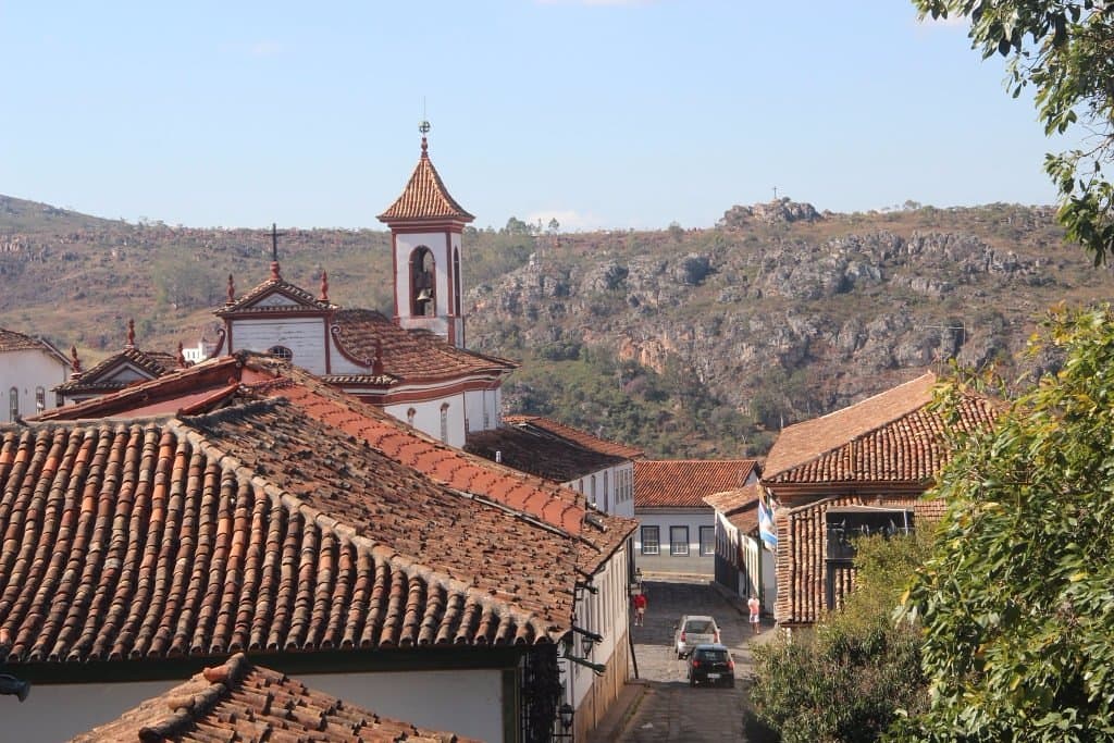 Vista da sacada da Casa da Chica da Silva em Diamantina - MG