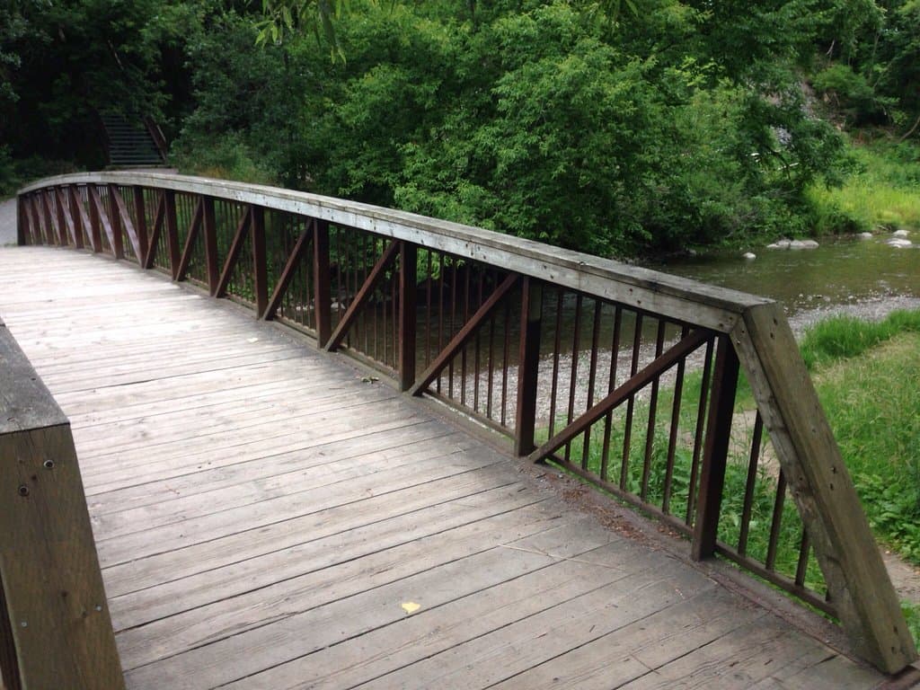 Rotary Park with stairs to river and walkways
