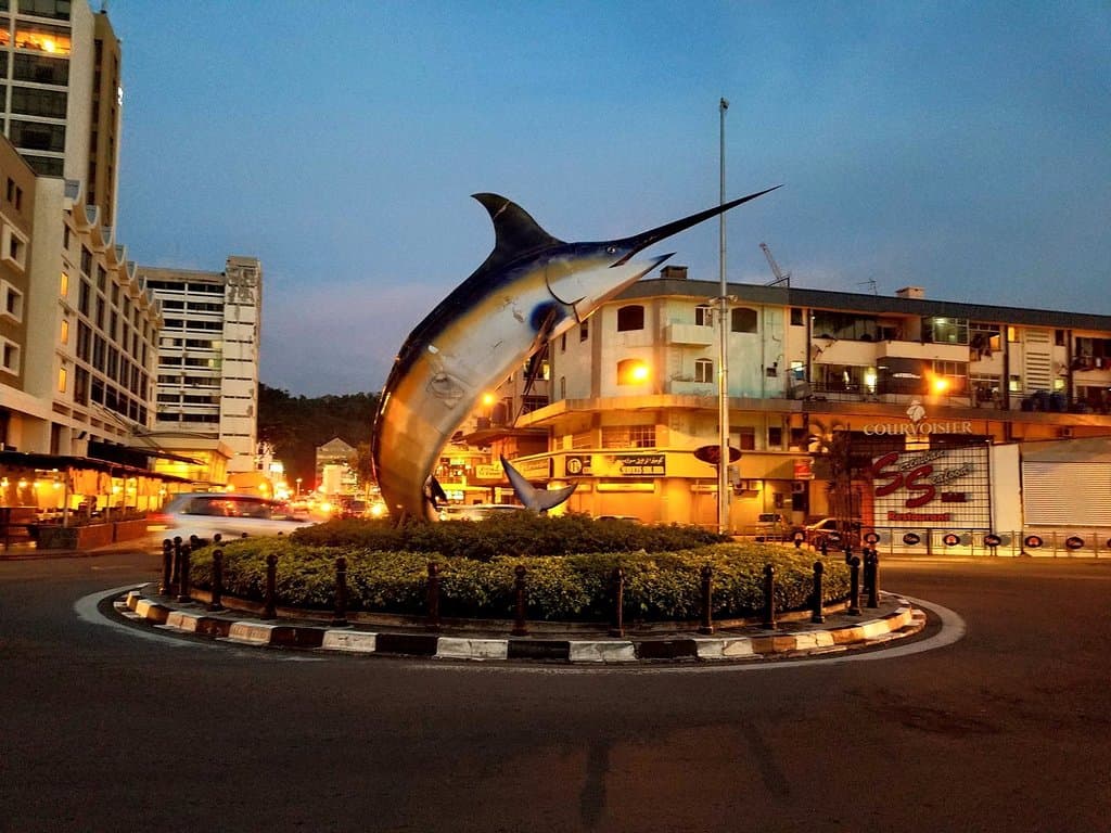 Marlin Statue Blue Marlin Roundabout