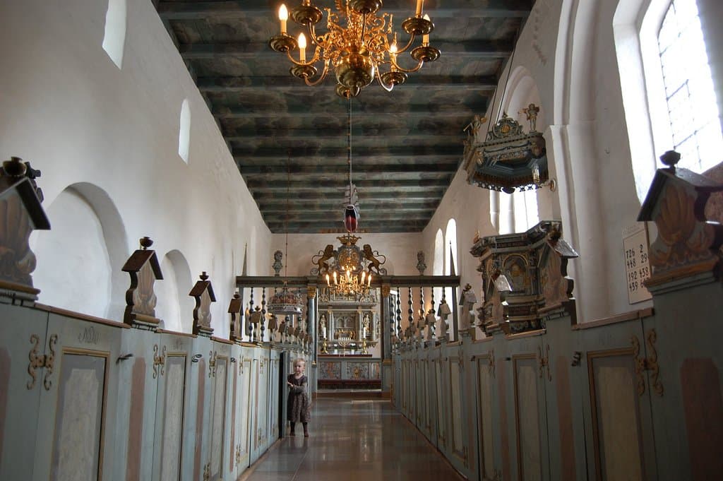 church interior looking east