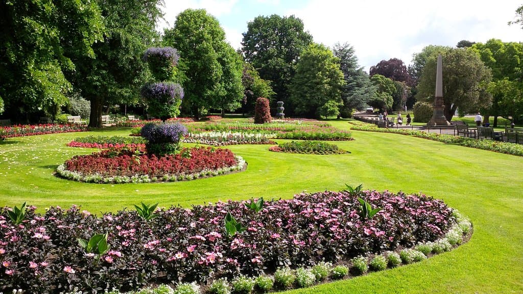 Flowerbeds in Jephson Gardens