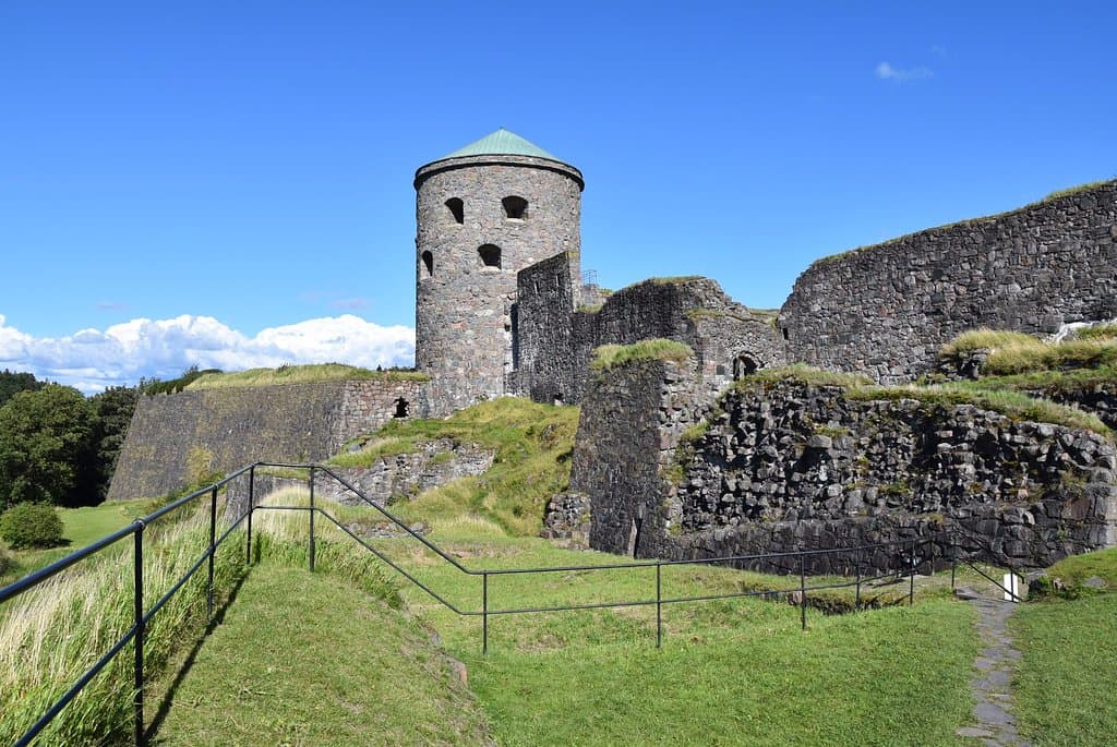 A tower on one corner