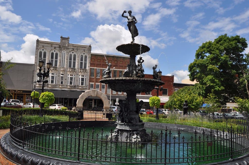 Fountain in the square