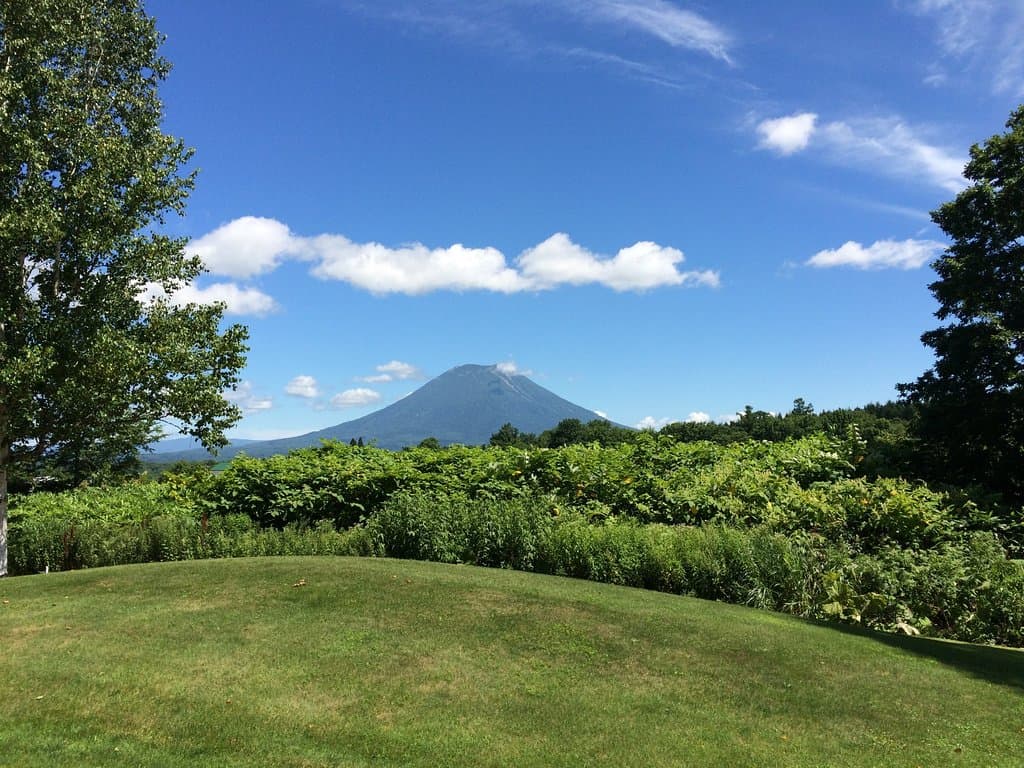 View of Mt Yotei from course