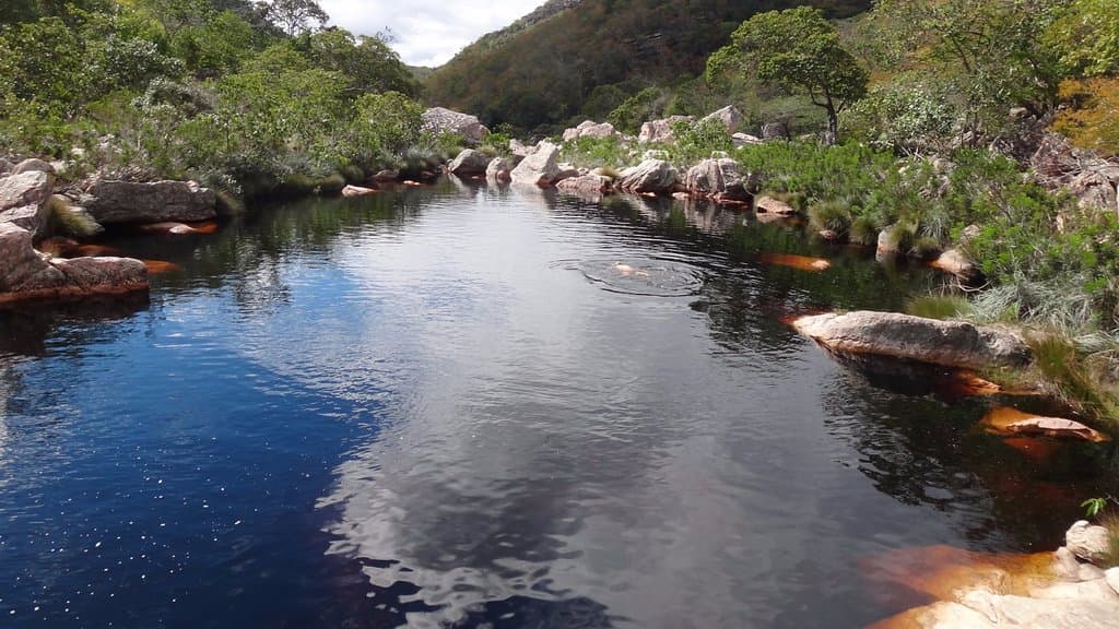 Águas tranquilas nessa parte para banhar-se
