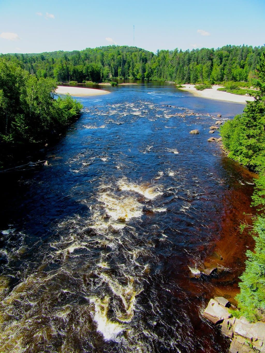 A great view near Labelle from a train bridge