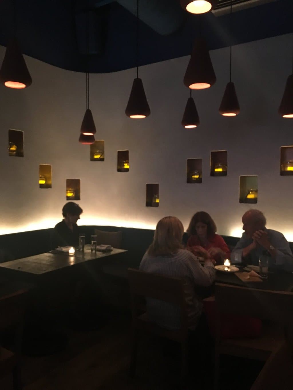 Ambient lighting conducive for conversation