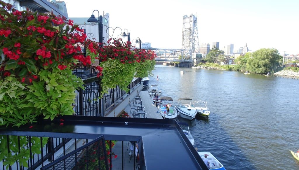 View from upper outside deck