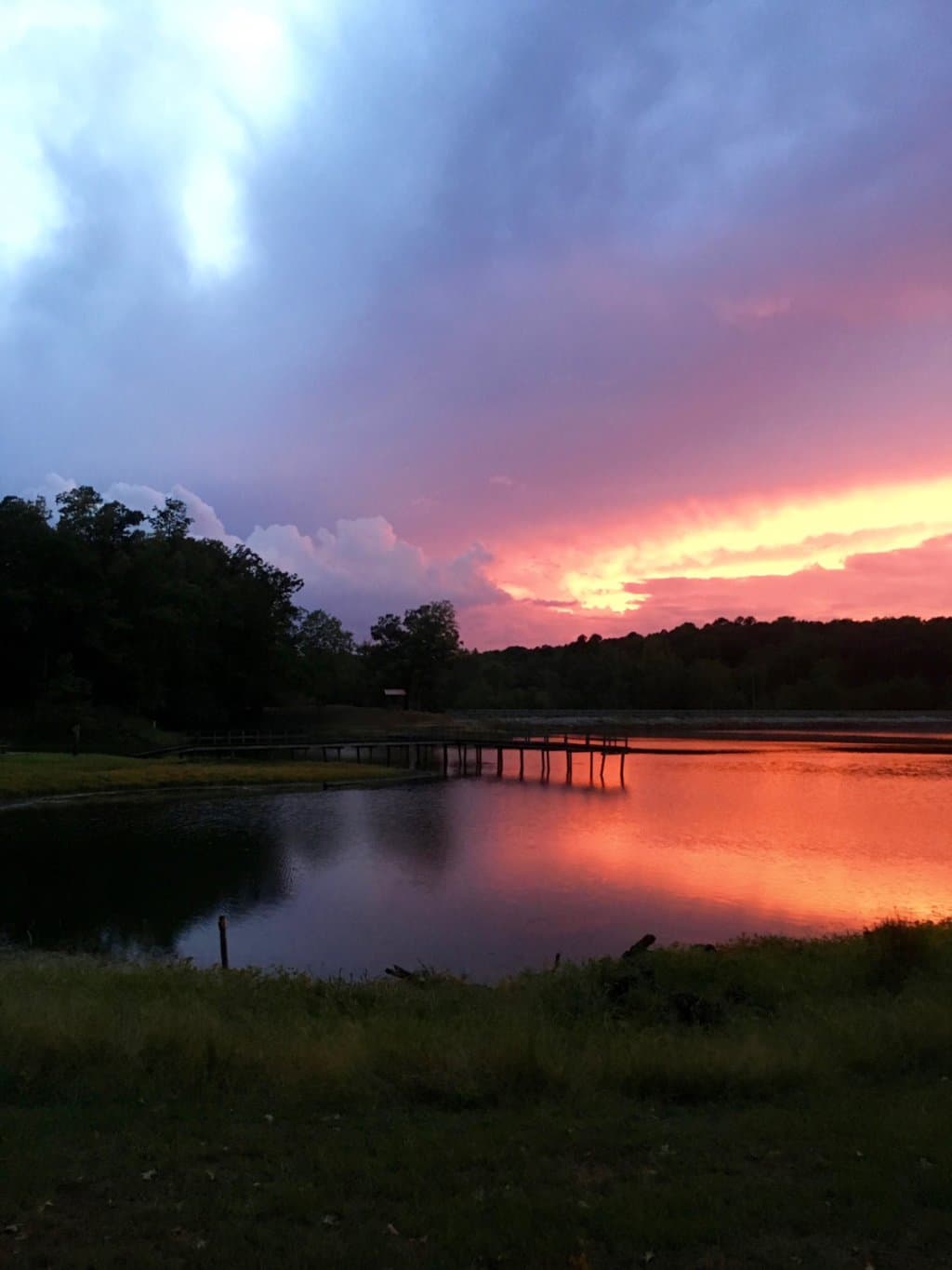 Sunset view from Cabin 5.