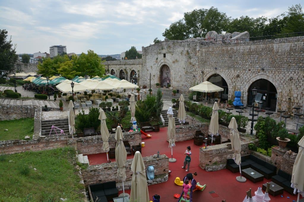 Cafe's inside the fortress walls