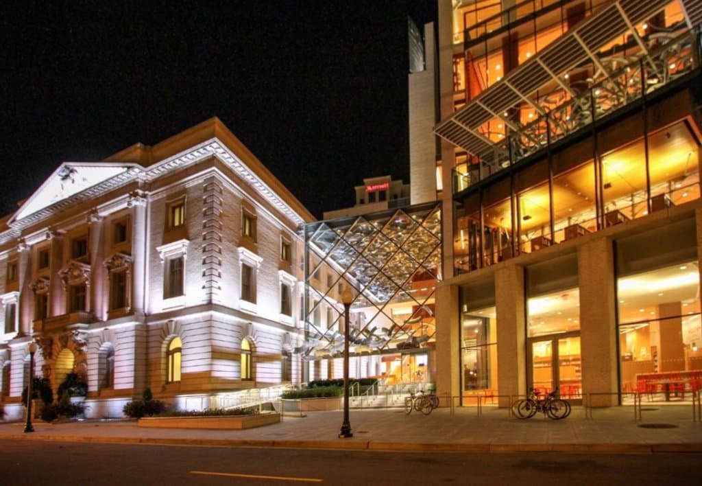 Slover Library at Night
