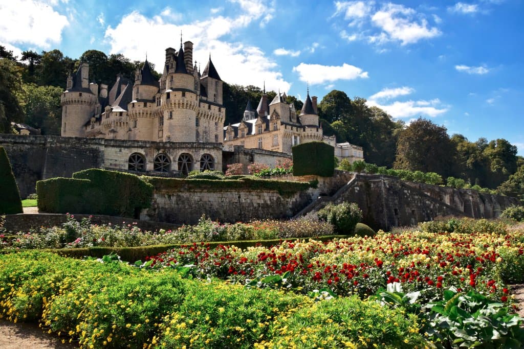 Frontaanzicht van kasteel