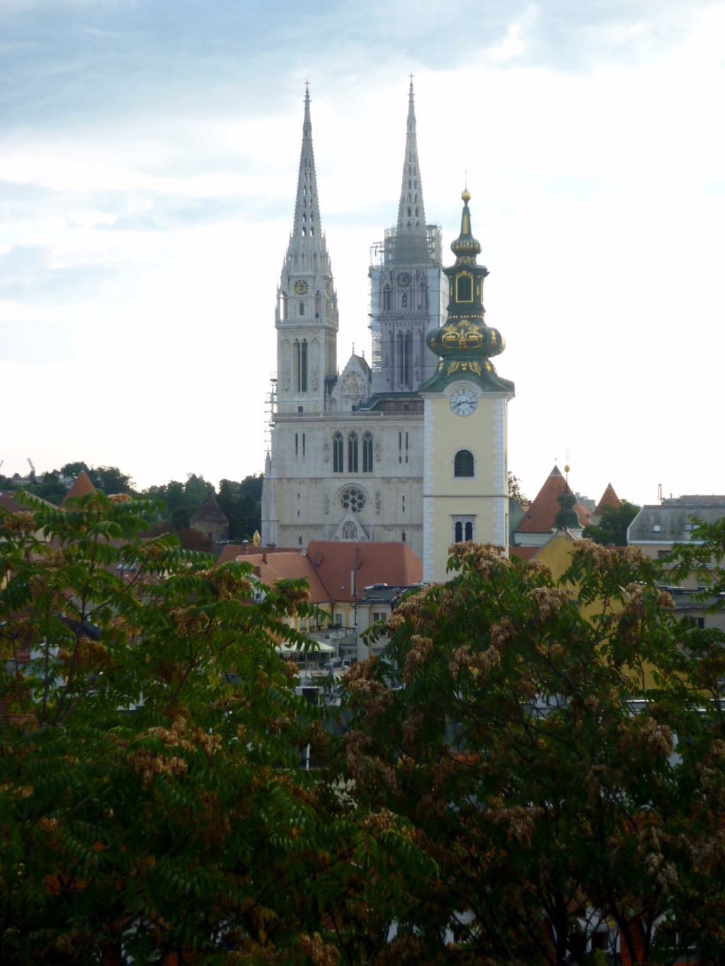 Zagreb Cathedral - from the viewing area of St. Catherine's Church