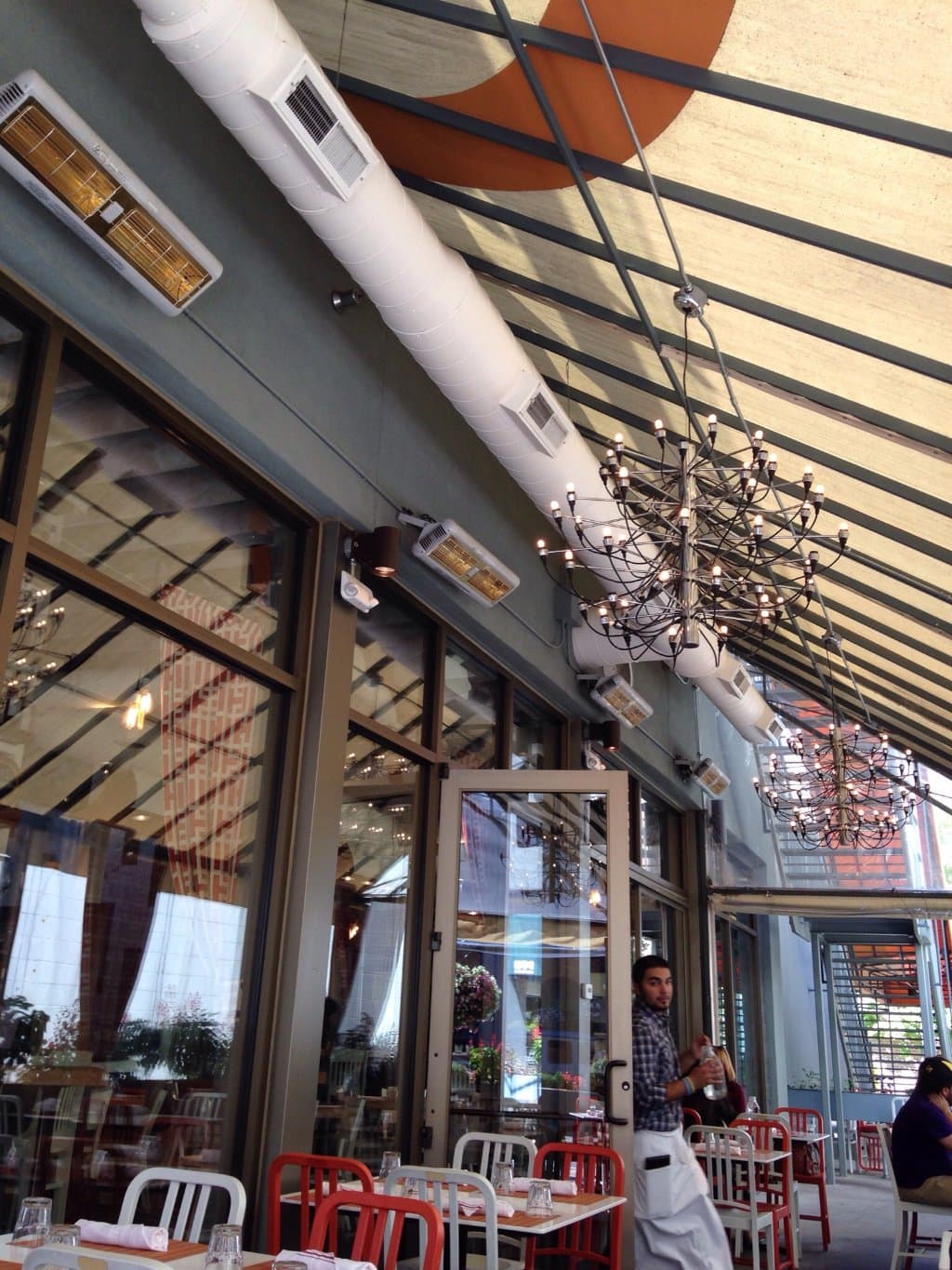 Outdoor seating on a beautiful afternoon!