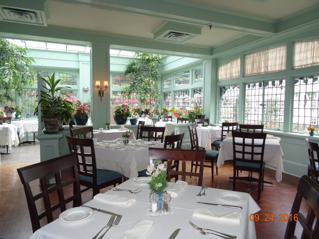 One of the beautiful rooms in the restaurant