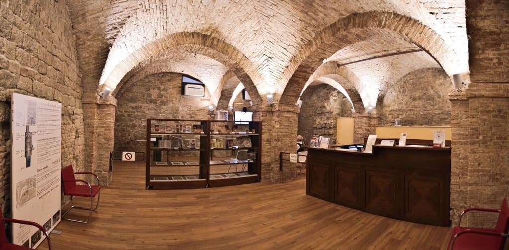 La nuova sala d'accoglienza del Pozzo Etrusco.